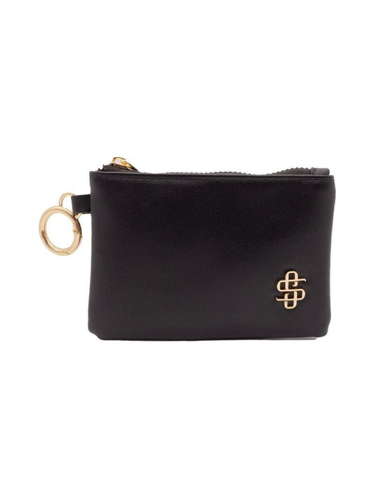 Black Leather London ID Pouch