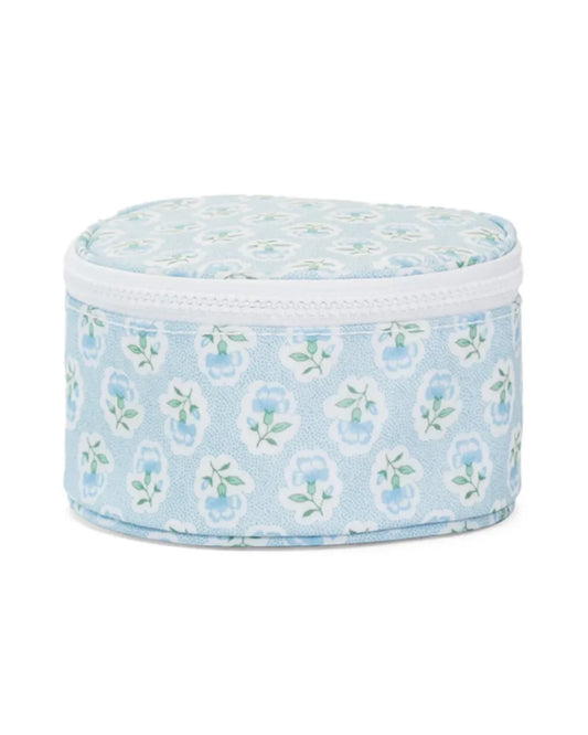 TRVL Petite Fleur Blue Jewel Round Case