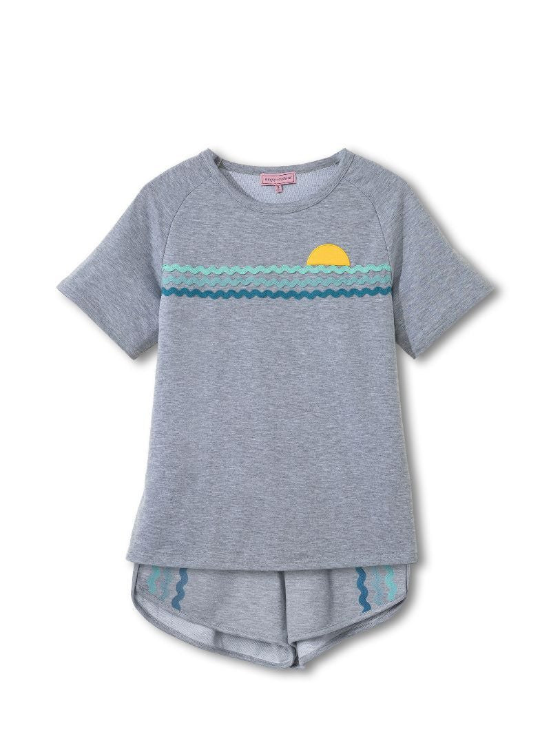 Heather Grey Sunset Lover Short Set