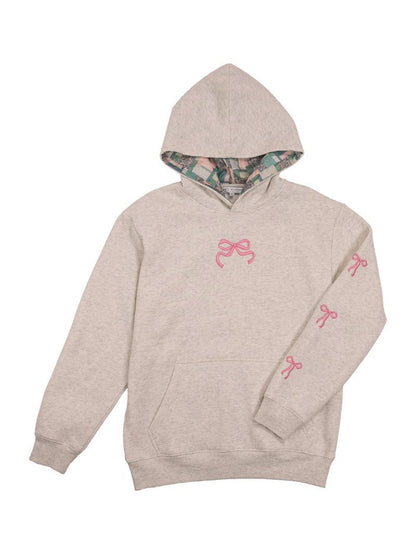 Grey Dilara Bow Hoodie
