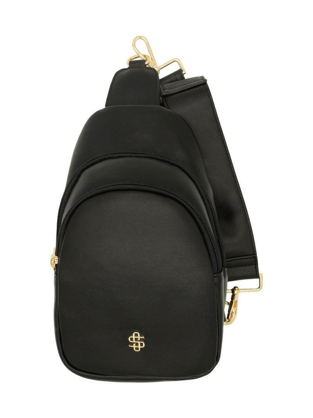 Black Leather Maui Sling Crossbody