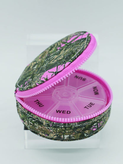 Pink Camo Pill Case
