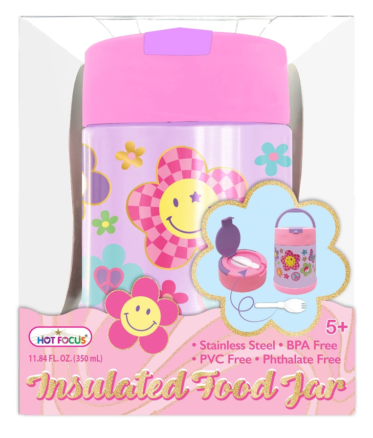 Groovy Flower Insulated Food Jar