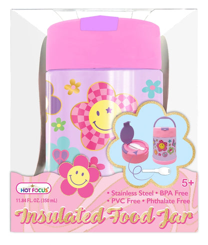 Groovy Flower Insulated Food Jar