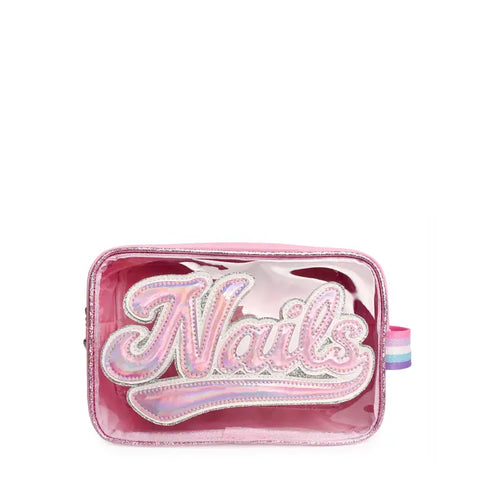Pastel Pink Nails Peekaboo Glam Bag