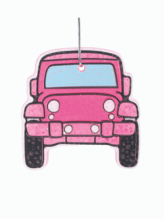 Pink Jeep Car Freshie