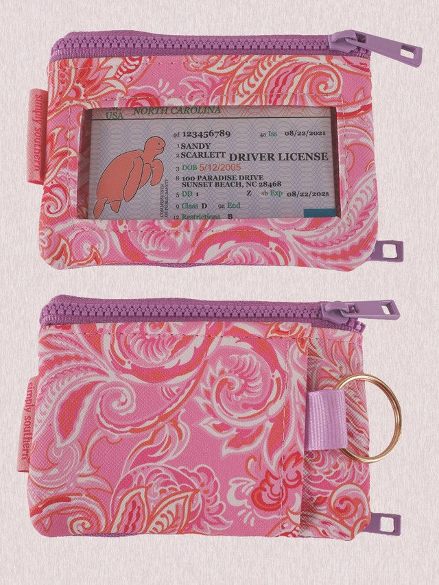 Pink Paisley ID Wallet