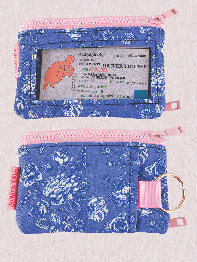 Rose Blue ID Wallet