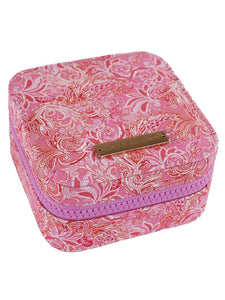 Pink Paisley Jewelry Case