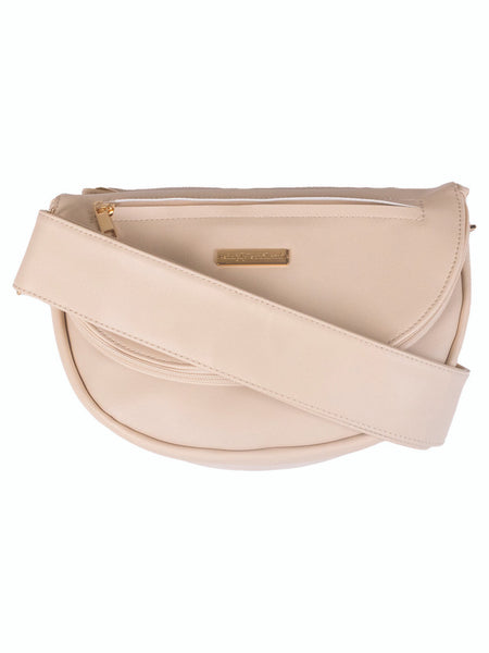 Cream Leather Charleston Crossbody