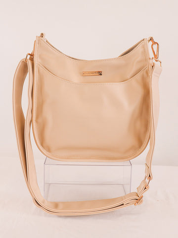 Cream Leather Malibu Detachable Crossbody