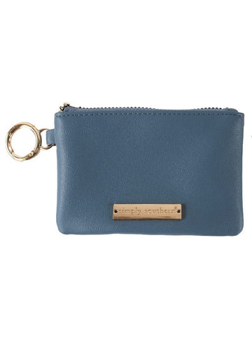 Azure Blue Leather London ID Pouch