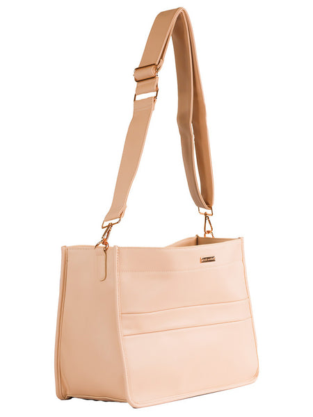 Cream Leather Chic Purse