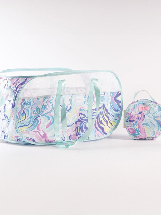 Watercolor Pop-Up Trunk Tote