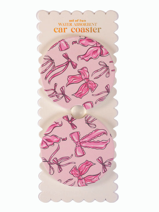 Bow Car Coaster Set