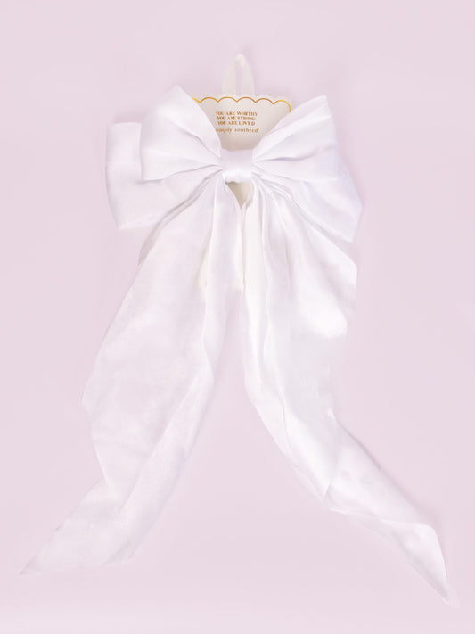 Soft Ivory Hair Bow