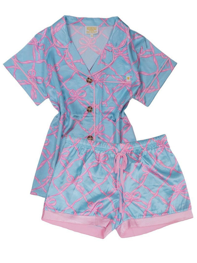 Bownet Silky Button Pj Short Set