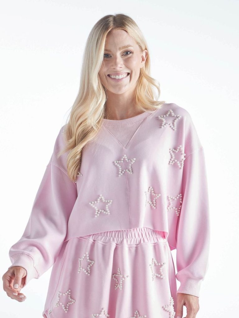 Pink Piper Pearl Star Pullover