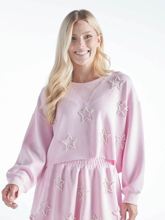Pink Piper Pearl Star Pullover