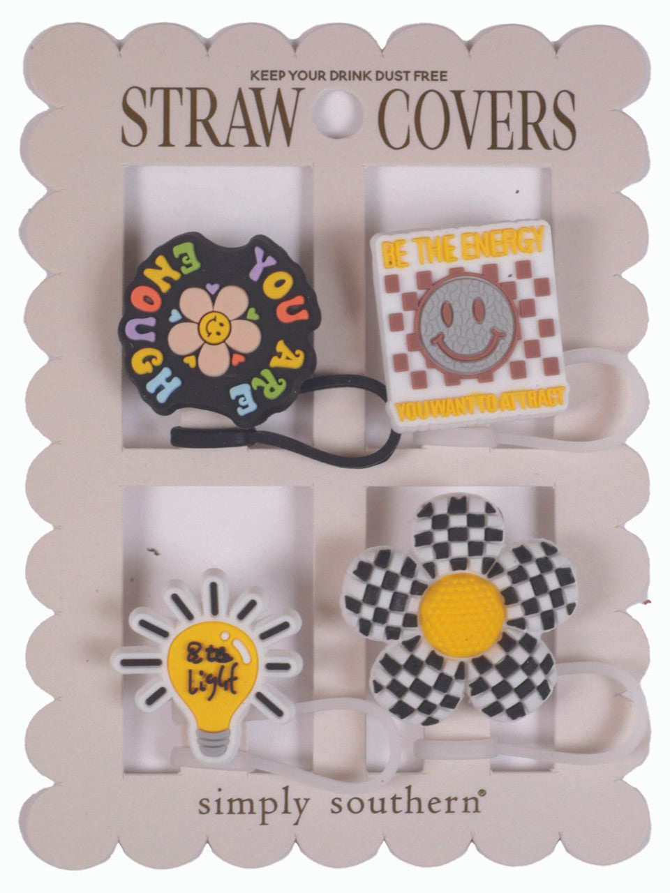 Be The Light Straw Cover Set