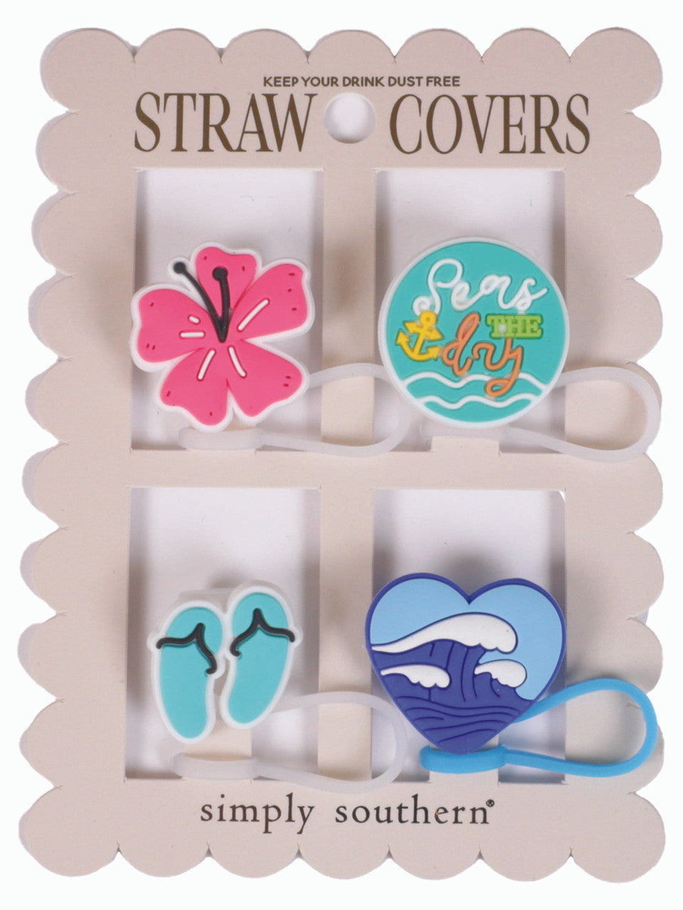 Seas The Day Straw Cover Set