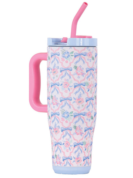 Ribbon 40 oz. Handle Tumbler