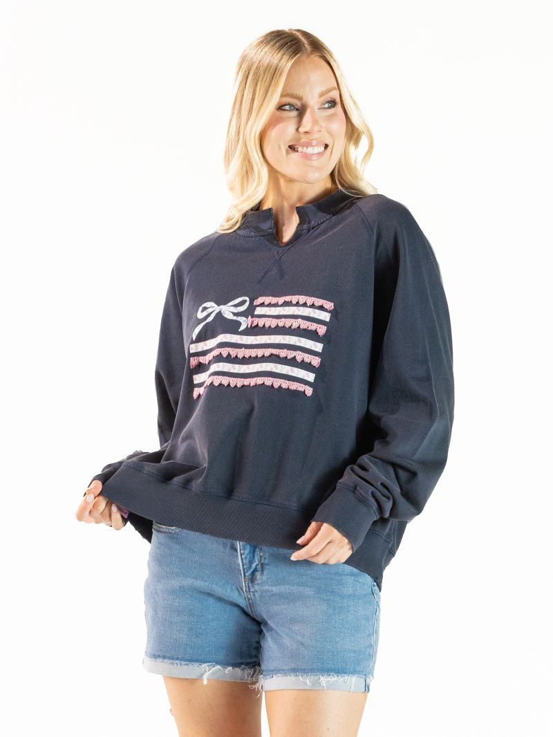 Ribbon Flag Summer Crewneck