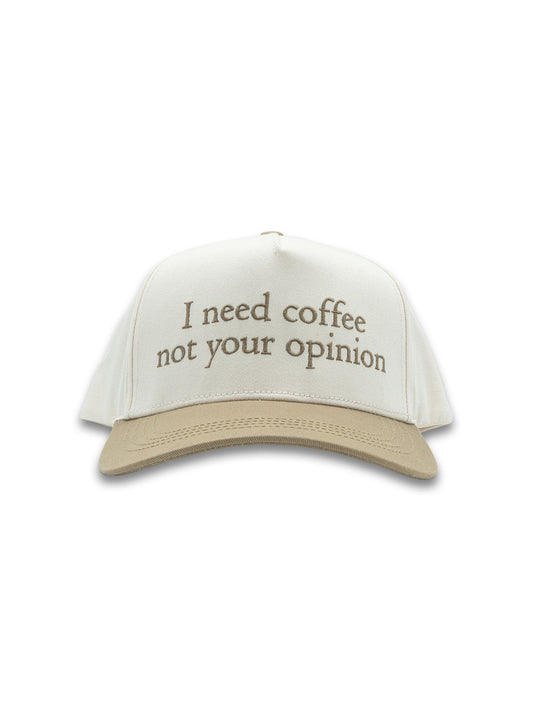 I Need Coffee Not Your Opinion Trucker Hat