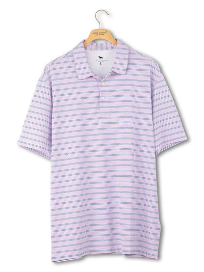 Men's Purple Stripe UPF Polo