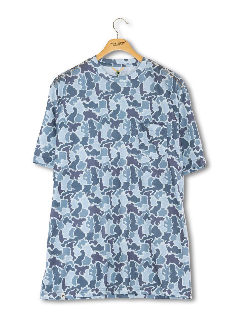 Men's Blue Camo Tee