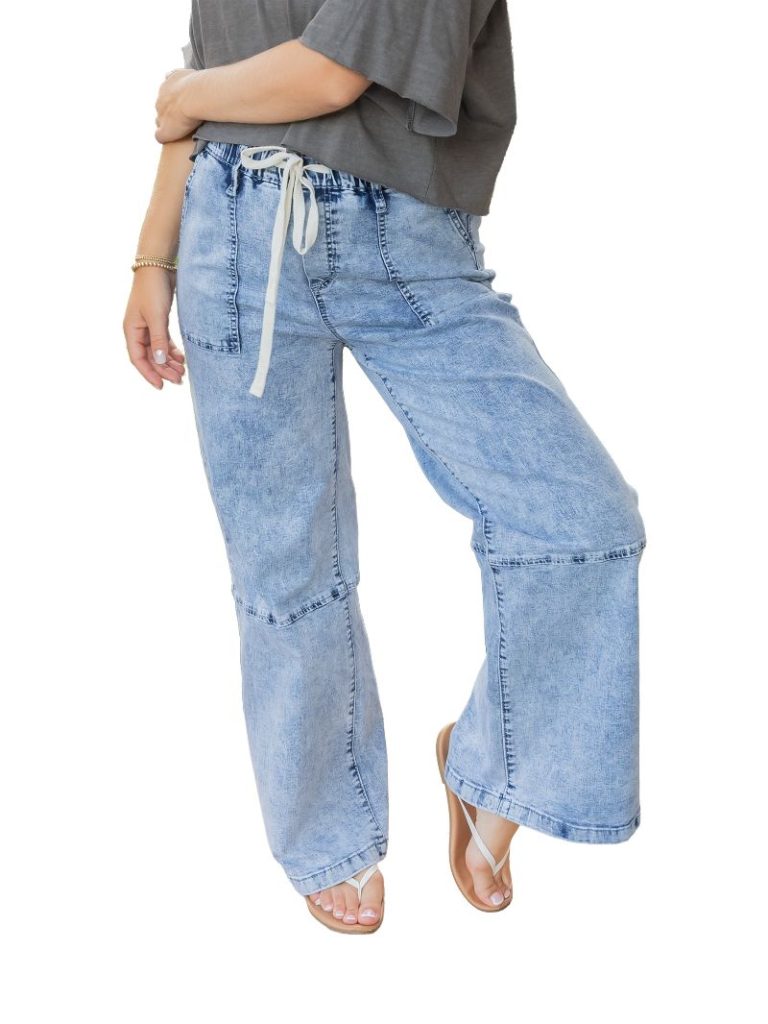 Denim Utility Pants