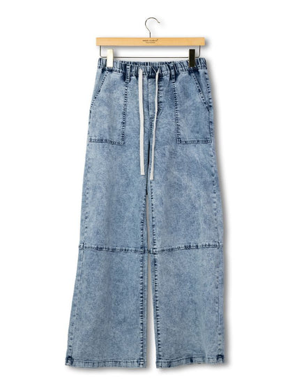 Denim Utility Pants
