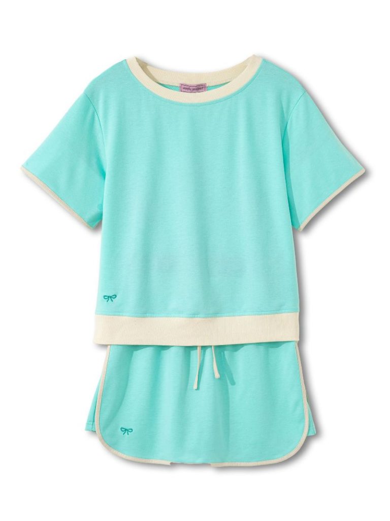 Turquoise Activewear Skort Set