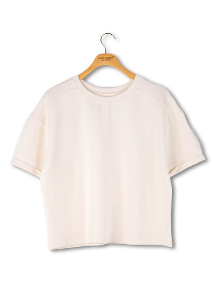 Pearl Cropped Lounge Tee