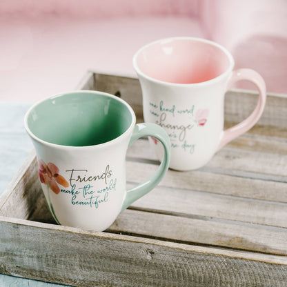 Friends Make the World Beautiful 16 oz Mug