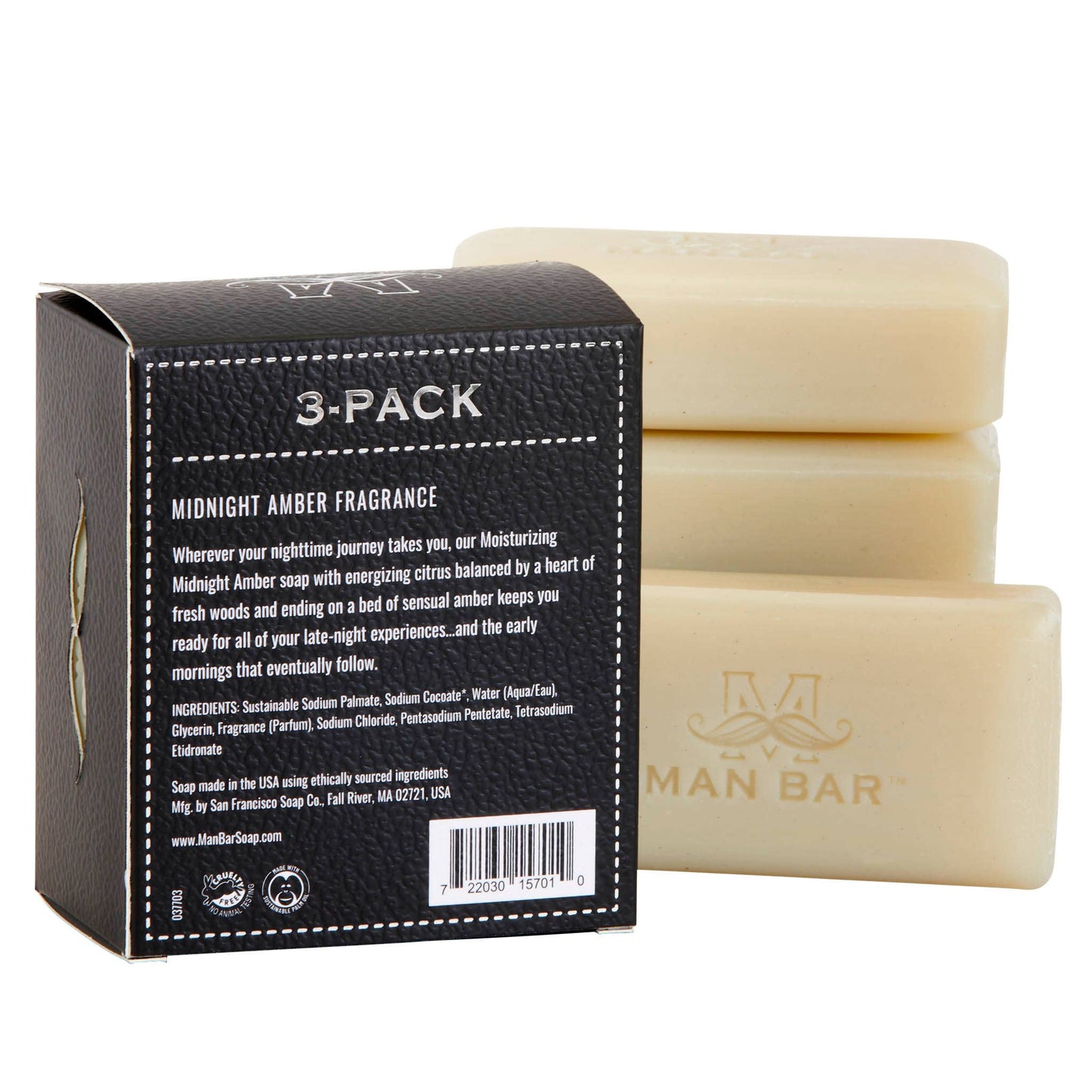 Man Bar Miniature 3pc Gift Set - Midnight Amber