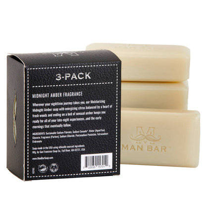 Man Bar Miniature 3pc Gift Set - Midnight Amber