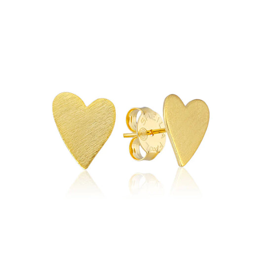 Amores Studs - Brushed Gold