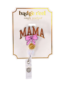 Mama with Bow Badge Reel