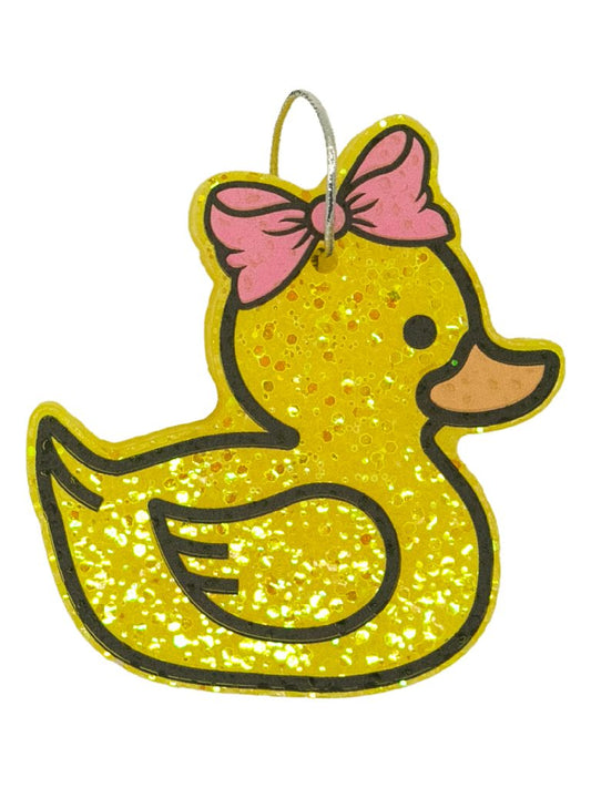 Duck with Bow Car Freshie