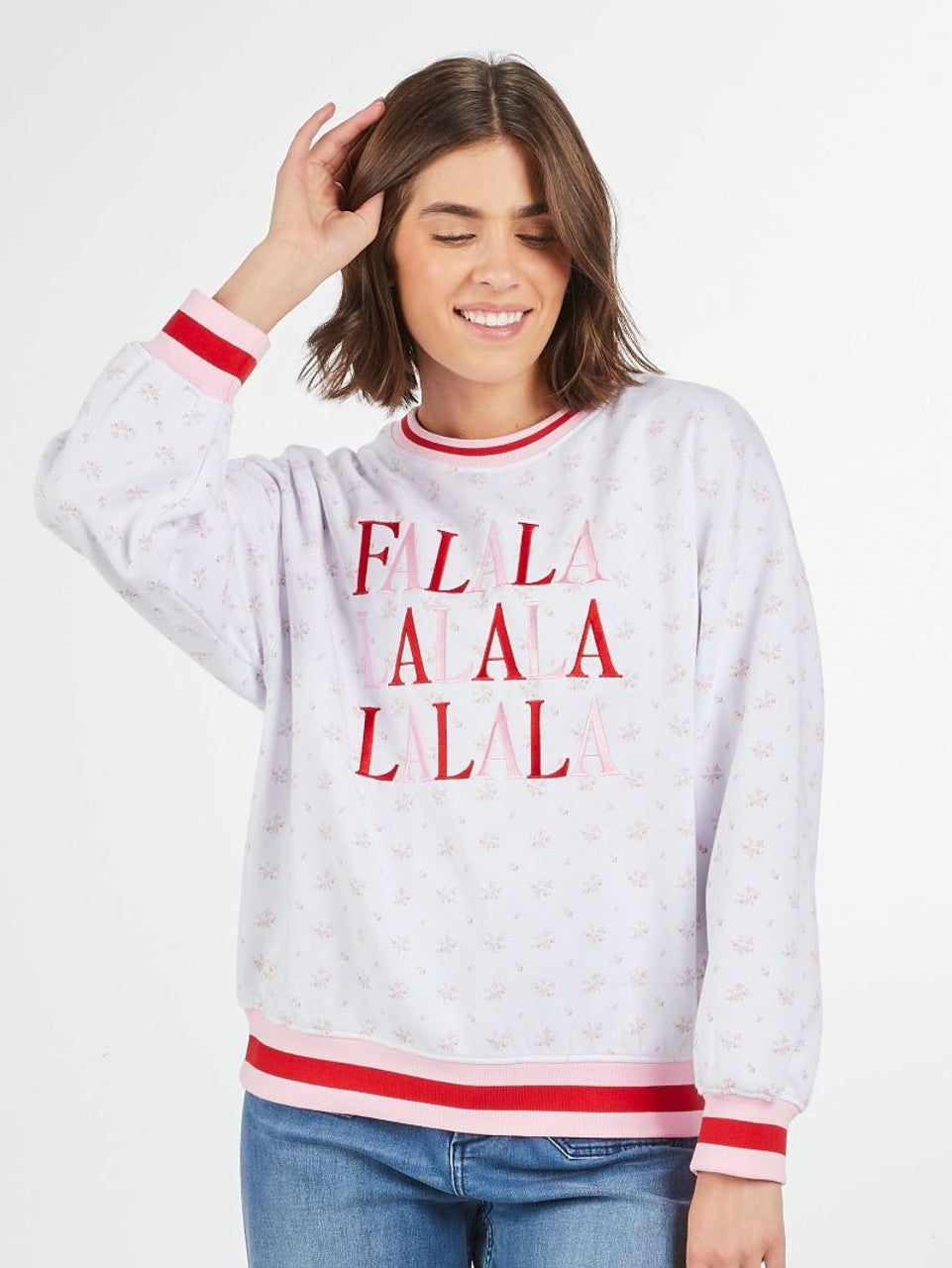 Fa La La Holiday Varsity Crewneck