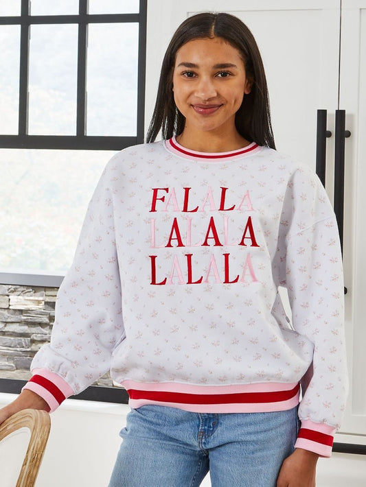 Fa La La Holiday Varsity Crewneck