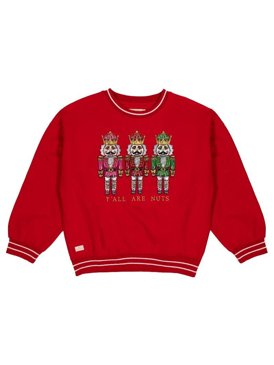 Red Nutcracker Holiday Varsity Crew