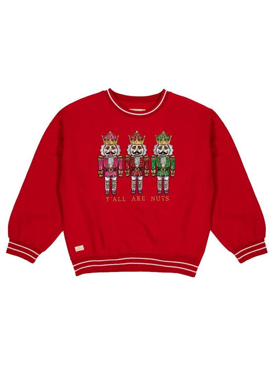 Red Nutcracker Holiday Varsity Crew