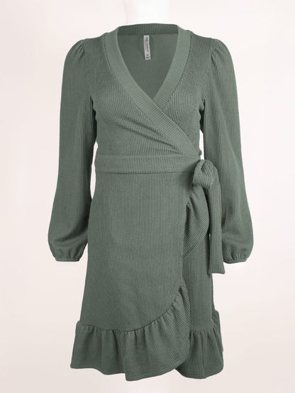 Jade Knit Wrap Dress