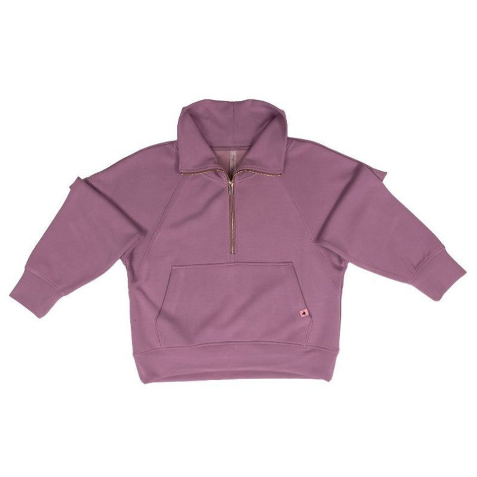 Grape Raglan Halfzip Pullover