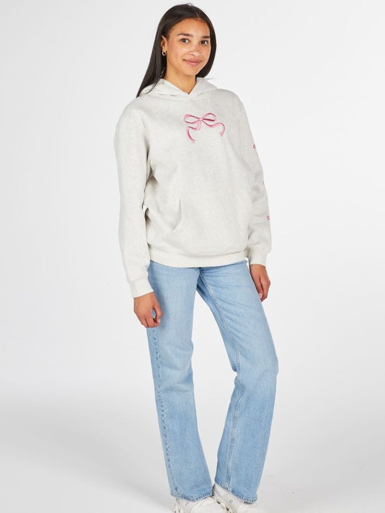 Grey Dilara Bow Hoodie