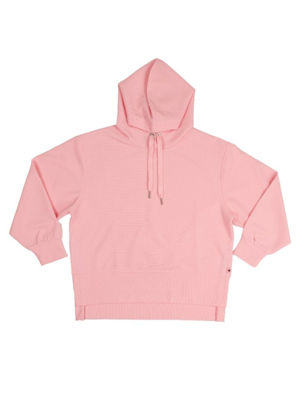 Petal Ribbed Textured Hoodie