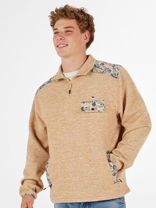 Men's Latte Wesley Quarter Zip Pullover