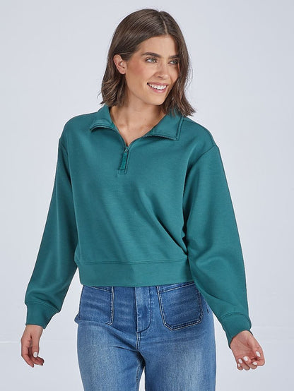 Jade Quarter Zip Pullover